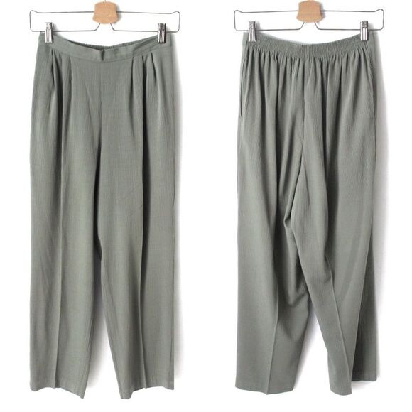 Vintage Cristin Evans Pastel Green Slacks in M - Picture 1 of 7